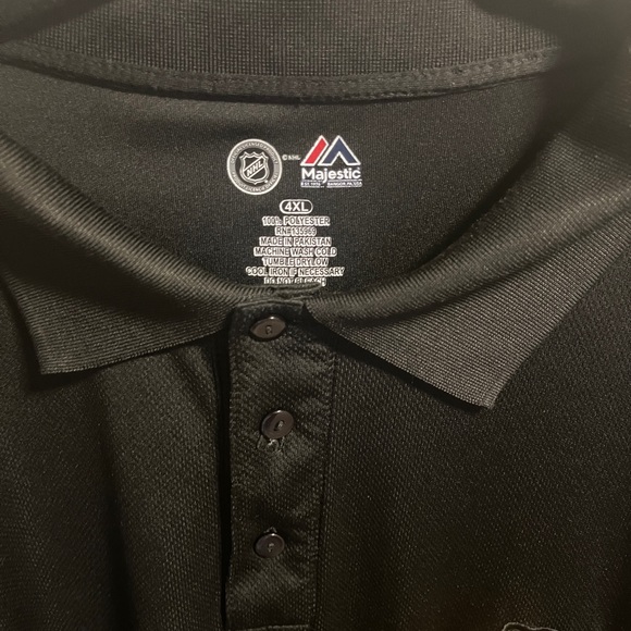 Chicago Blackhawks Antigua Big & Tall 4XL Tribute Polo - Black - Picture 3 of 8